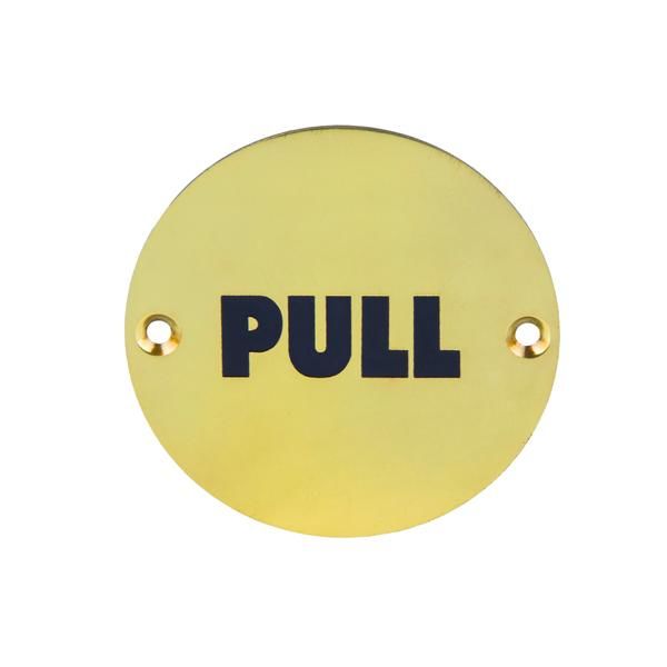 Hafele Sembol pull parlak pirinç 75mm