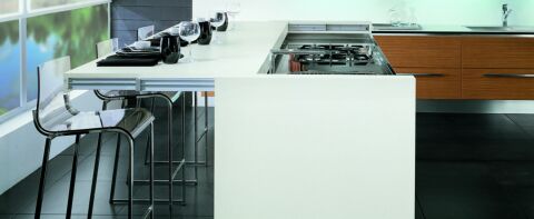 Häfele CHEF Kayar Tezgah Mekanizması Alüminyum 640 mm Eloksal 80 kg 642.19.972