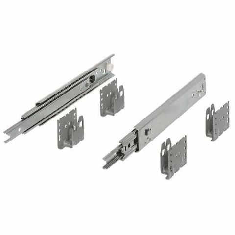 Hafele Çekmece Ray Seti Stoperli Gri 400x20,5mm