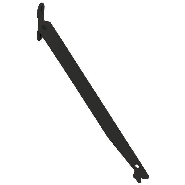 Hafele Klape Desteği Siyah Sağ 192mm