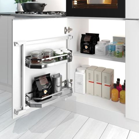 Hafele TANDEM Side 450/600mm Arena Style Krom/Beyaz