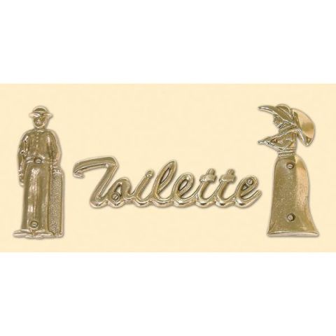 Hafele Sembol toilette parlak pirinç 132x35mm