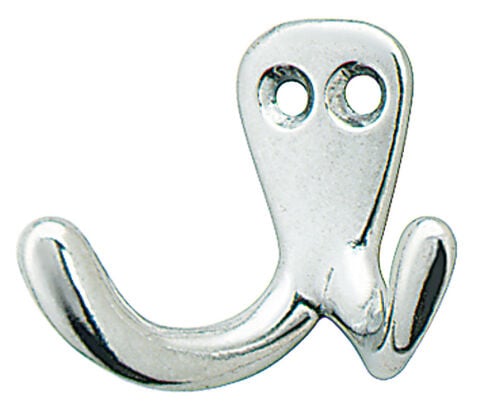 Gardırop askısı, Alüminyum, Parlak, 2 Kancalı, Hafele Deco