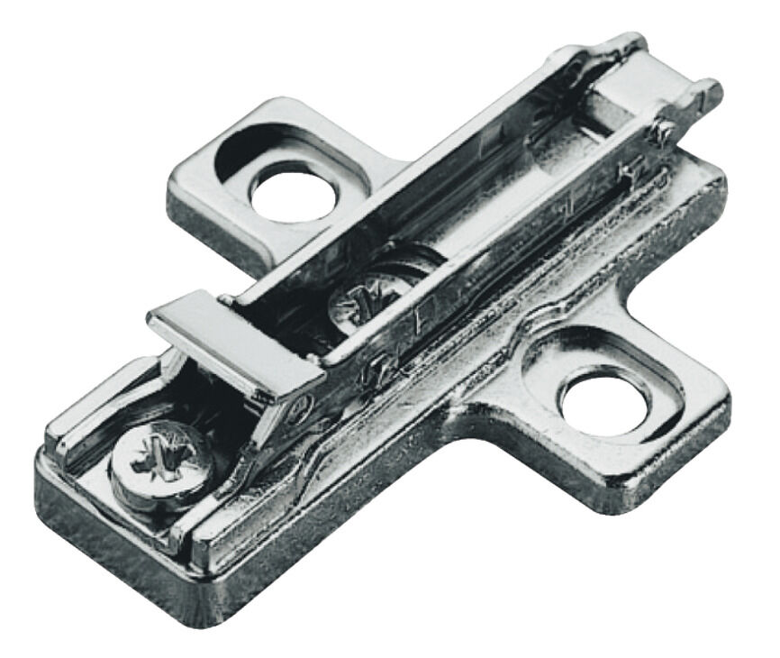 Häfele Metalla 510 SM Haç tipi menteşe tabanı Zamak 2 mm Nikel kaplama 329.71.506