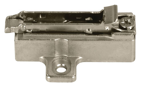 Häfele Metalla 510 SM Haç tipi menteşe tabanı Zamak 2 mm Nikel kaplama 329.71.506