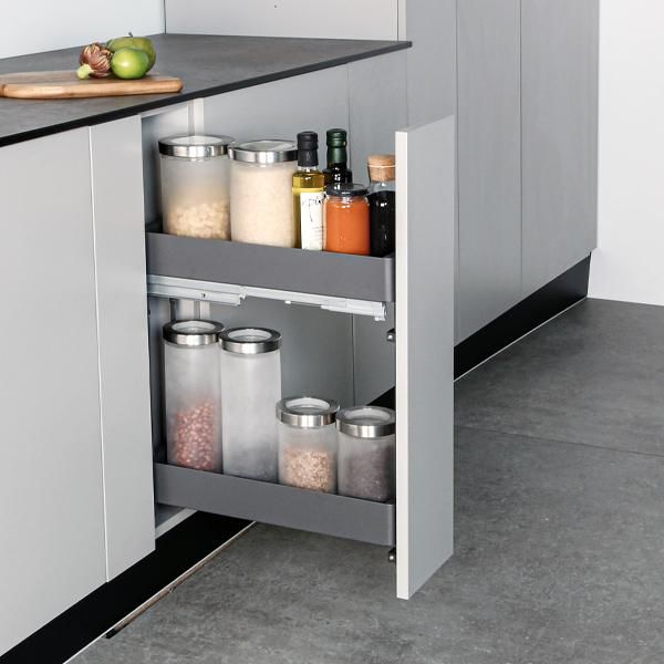 Hafele K-LINE 20 Tezgah Altı Kiler Antrasit 200mm