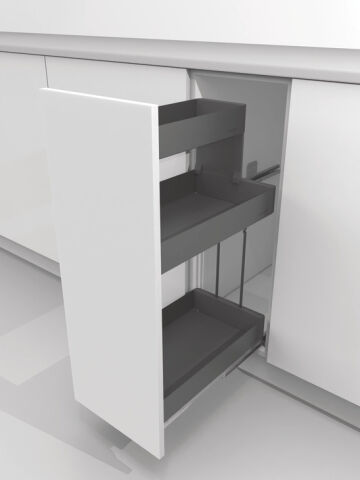 Häfele Tezgah Altı Kiler Sistemleri K-LINE 20 ≥523 mm Antrasit 545.13.421
