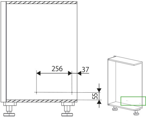 Häfele Tezgah Altı Kiler Sistemleri K-LINE 20 ≥523 mm Antrasit 545.13.421