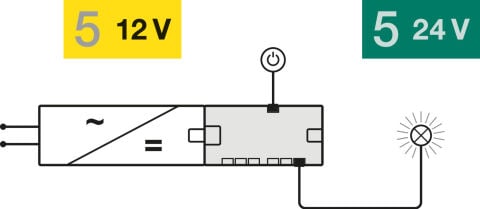 Konvertör, Hafele Loox5, 12 V - 24 V - 833.77.846