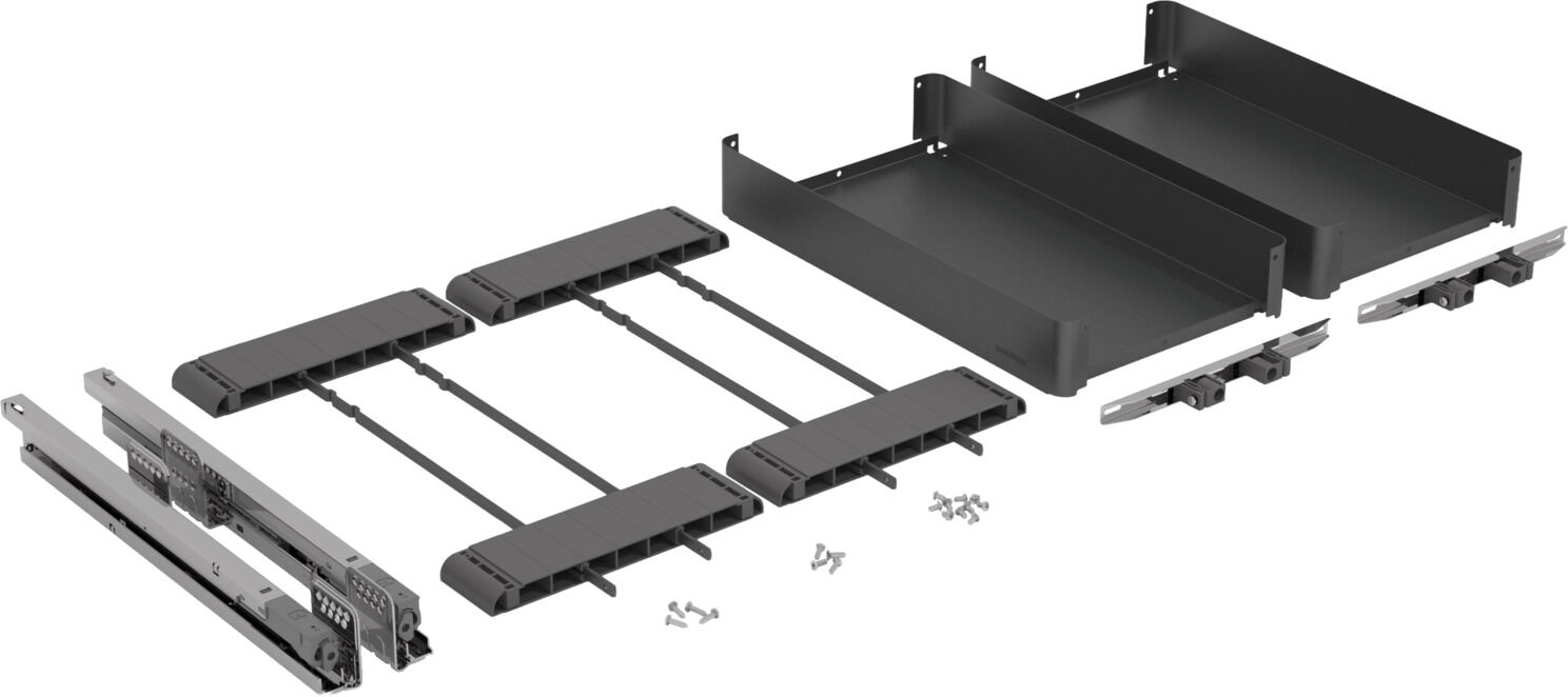 Häfele Tezgah Altı Kiler Sistemleri K-LINE 20 ≥523 mm Antrasit 545.13.421
