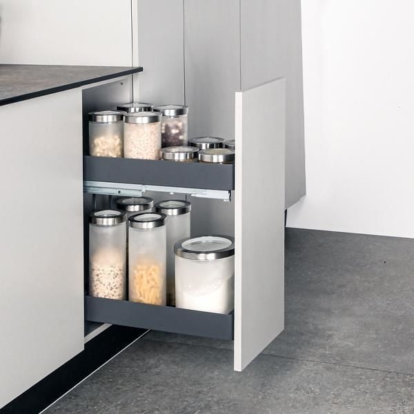 Hafele K-LINE 30 Tezgah Altı Kiler Antrasit 300mm