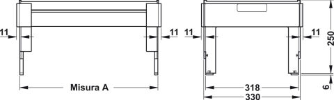 Häfele Sistem Çekmecesi ve Matrix Box P Çerçeve Profili 232 x 332 x 74 mm Siyah mat 426.05.318