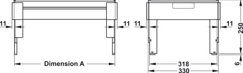 Häfele Sistem Çekmecesi ve Matrix Çerçeve Profili 332x483x74 mm RAL 9011 426.05.330