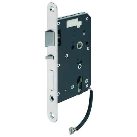 Hafele DT7 Gömme Kilit DIN Sol İçeri Paslanmaz Çelik Mat 65/20mm