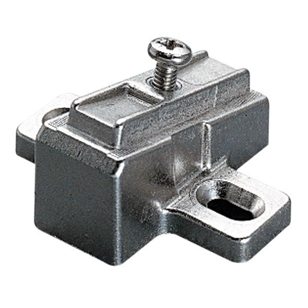 Hafele DUOMATIC A H Tas Menteşe Tabanı  Sürerek Mat Nikel 15º Açılı  Vidalı