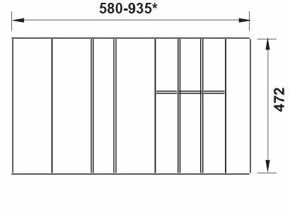 Hafele Çatal Kaşıklık, FineLine LiniQ - 556.04.462