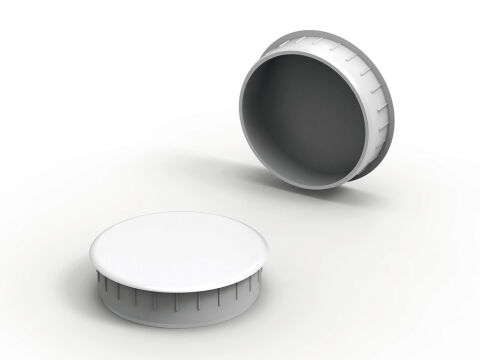 Häfele Üst kapak Bastırark montaj - 38 mm Beyaz 340.41.702