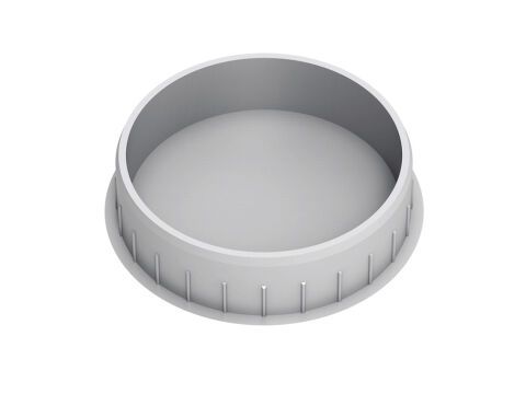 Häfele Üst kapak Bastırark montaj - 38 mm Beyaz 340.41.702
