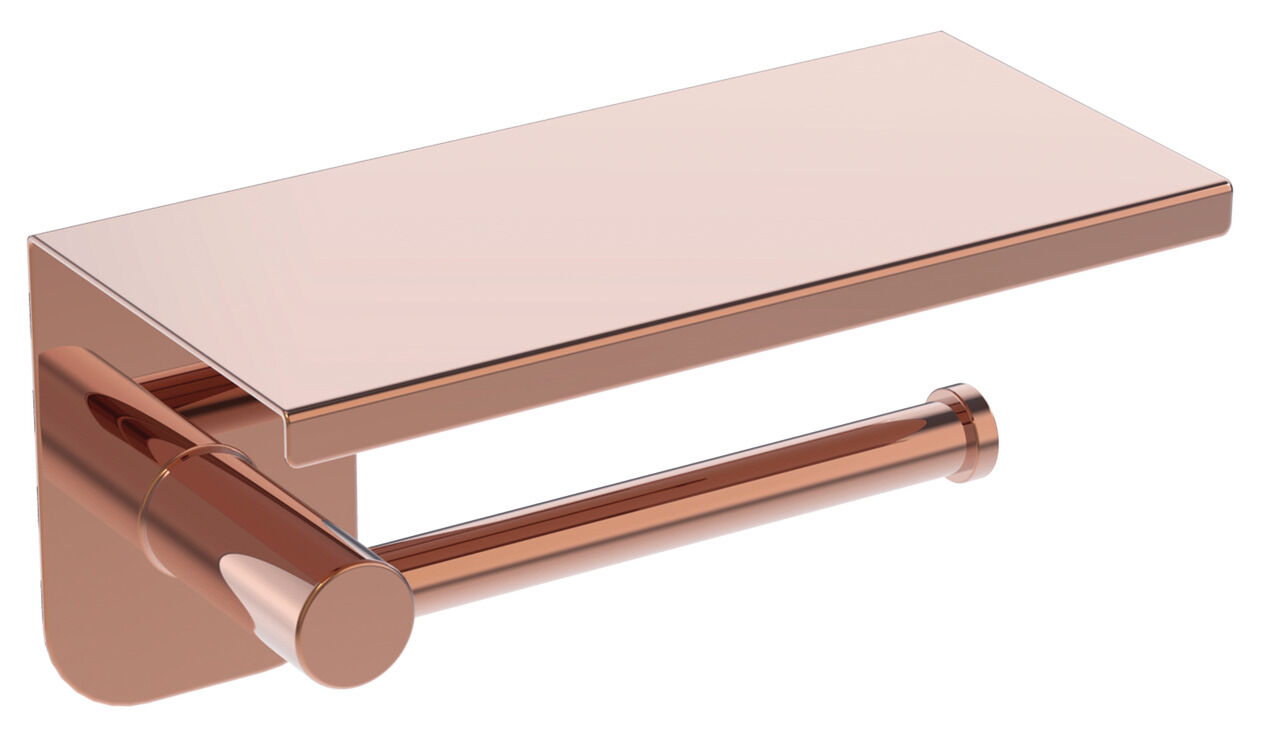Häfele OZO - Etajerli Tuvalet Kağıtlık 95x190x90 mm Parlak Rose Duvara monte, 580.67.444