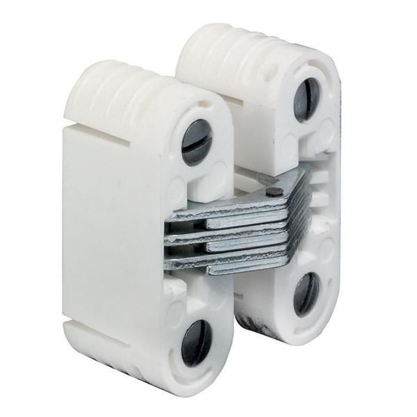 Hafele DERK Gizli Menteşe Beyaz/Galvaniz 18x52mm