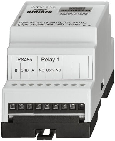 1 WTX 202 Röle ünitesi, WTX 202 (1 röle, 1 giriş portu)