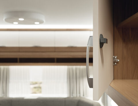 Hafele Basmalı düğme kolu, Cara-Latch, uzunluk 160 mm