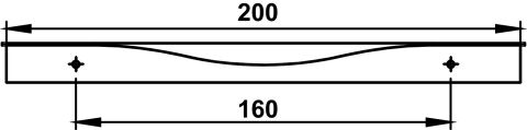 Profil Kulp, Hafele CONE, Alüminyum - 100.12.220