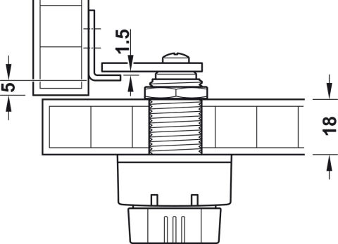 Hafele Elektronik Şifreli Kilit, tuş takımlı - 225.12.340