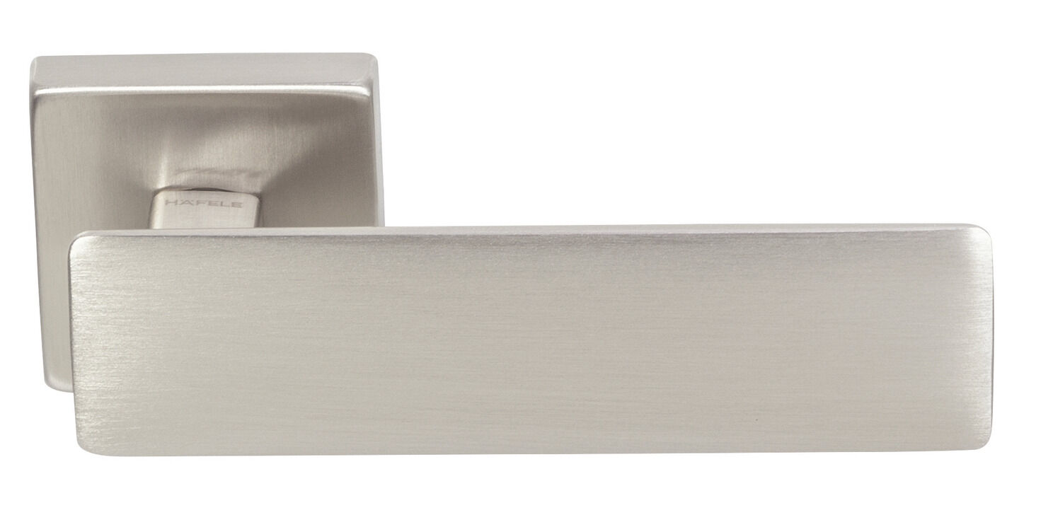 Häfele SPRING Kapı Kolu Kilitleme Rozetsiz Zamak Kare 50 mm Mat Nikel 900.21.796