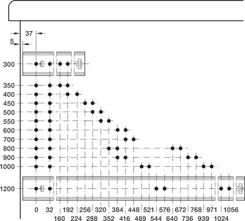 Hafele Bilyalı yatak rayı, Tam açılım, çelik - 420.72.906