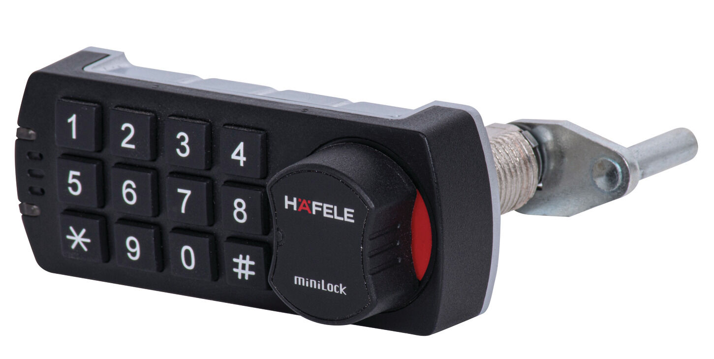 Häfele Rakam Kombinasyonlu Kilit Mini Lock Merkezi Yüzeye Montaj 225.12.352