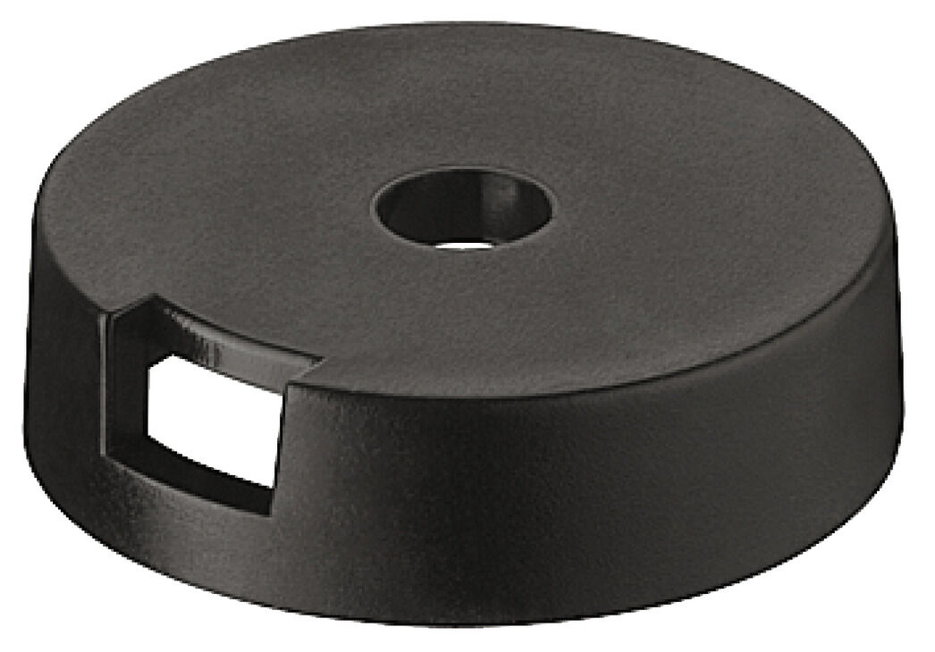 Häfele Taban elemanı A B Yuvarlak - 25 mm Siyah Siyah 650.22.313