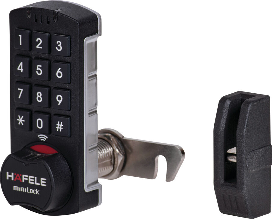 Häfele Rakam Kombinasyonlu Kilit Mini Lock Elektronik Yüzeye Montaj 225.12.354