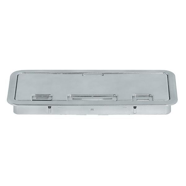 Hafele TOMBO Kablo kapağı dikd. gri 262x118mm