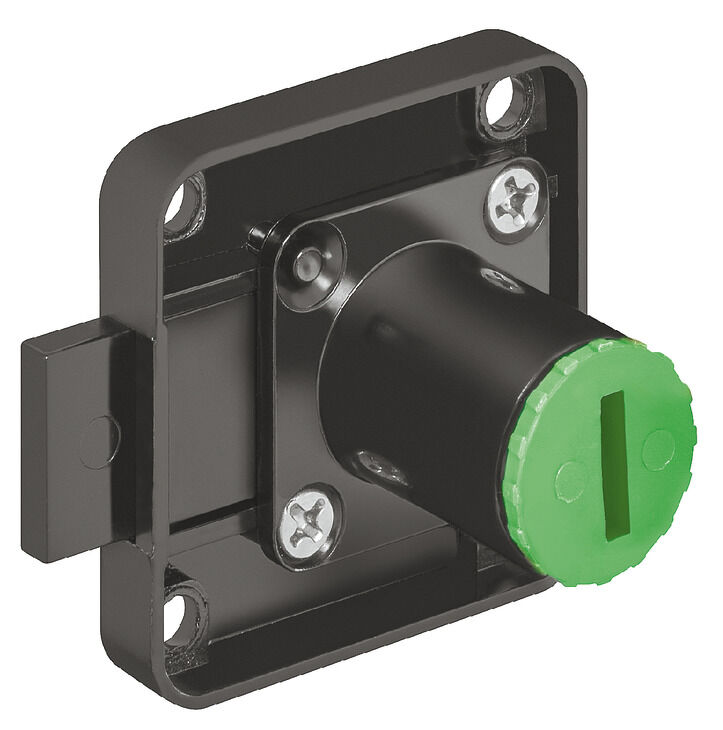 Häfele Symo EC Kilit sürgüsü kilidi seren mesafesi 25 18 mm Siyah sağ 232.26.330