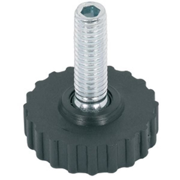 Hafele Baza Ayar Vidası Hareketli Siyah M8x22mm