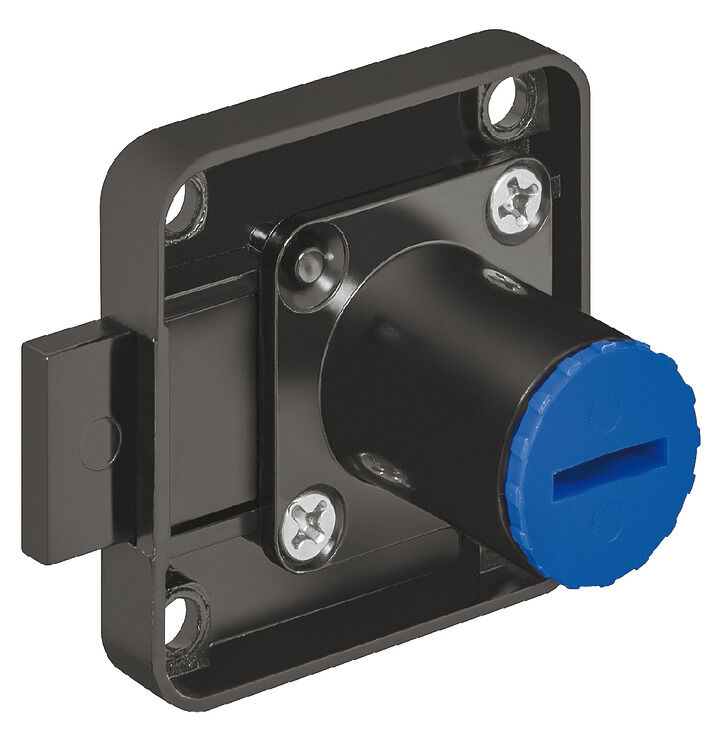 Häfele Symo EC Kilit sürgüsü kilidi seren mesafesi 25 18 mm Siyah 232.26.350