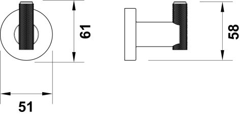 Tekli Askı, Hafele VERONA - 580.67.800