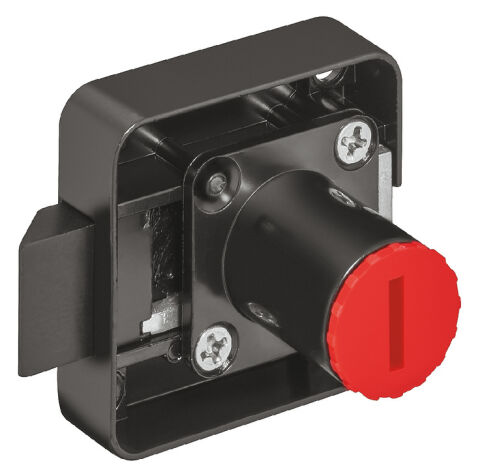 Yaylı sürgülü kilit, Hafele Symo EC, seren mesafesi 25 mm