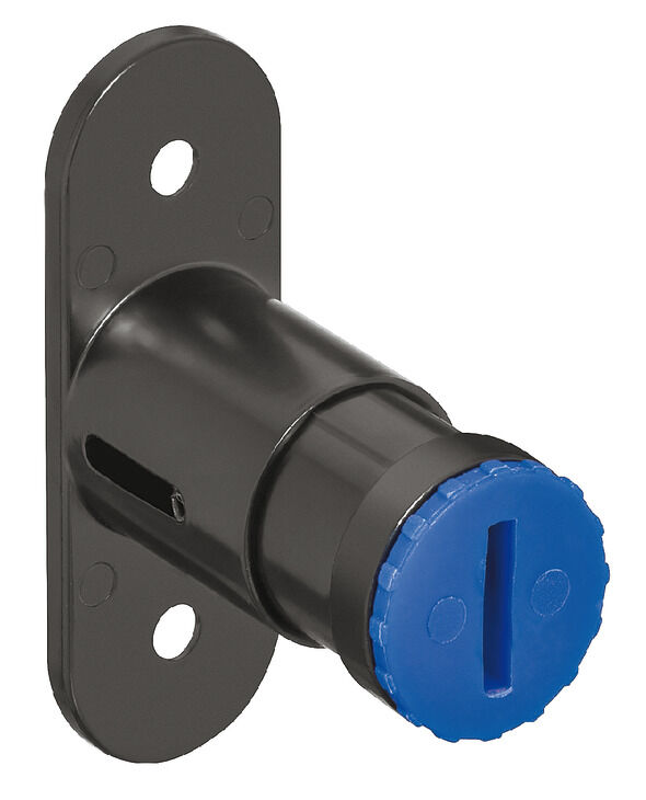 Häfele Symo EC Basmalı düğme silindiri vidalanarak 18 mm Siyah Nikel kaplama 234.65.300