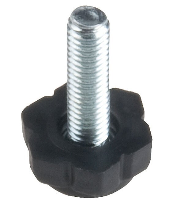 Häfele M6 Baza Ayar Donanımı Baza Ayar Vidası 30 mm 22 mm Plastik: Siyah Çelik: Mat 651.15.302