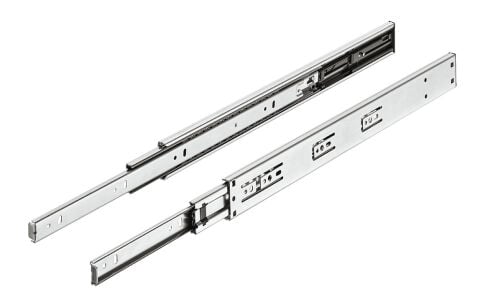 Bilyalı raylar, Hafele Matrix Runner BB A, tam açılım, en