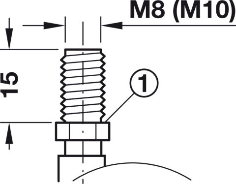 Häfele İkiz tekerlek Yük taşıma kapasitesi 100 kg 65x65 mm 75 mm 94 mm 660.09.331