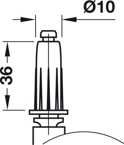 Häfele İkiz tekerlek Yük taşıma kapasitesi 100 kg 65x65 mm 75 mm 94 mm 660.09.331