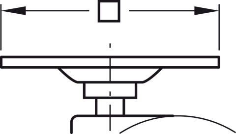 Häfele İkiz tekerlek Yük taşıma kapasitesi 100 kg 65x65 mm 75 mm 94 mm 660.09.331