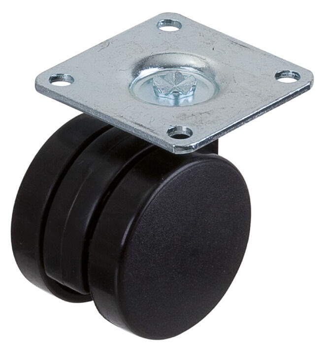 Häfele İkiz tekerlek Yük taşıma kapasitesi 100 kg 65x65 mm 75 mm 94 mm 660.09.331
