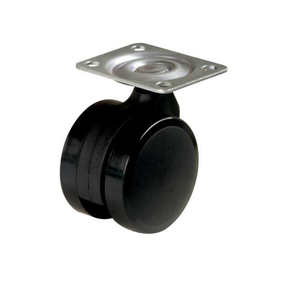 Hafele ROLLER01 Mobilya Tekerleği Frensiz Siyah Ø40x55mm