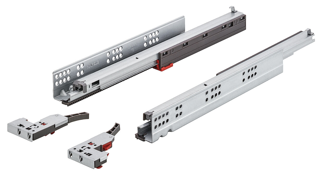Häfele Matrix Runner UM A 30 Gizli ray tam açılımlı en A30 Synchro 400 mm mandallı montaj 433.03.653