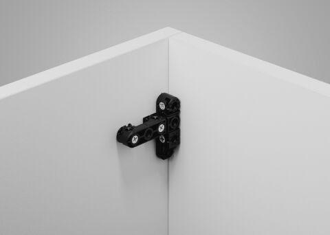 Häfele Ixconnect UC 16/64 Evrensel bağlantı elemanı 64x16x16 mm Kuzgun siyahı 262.00.100