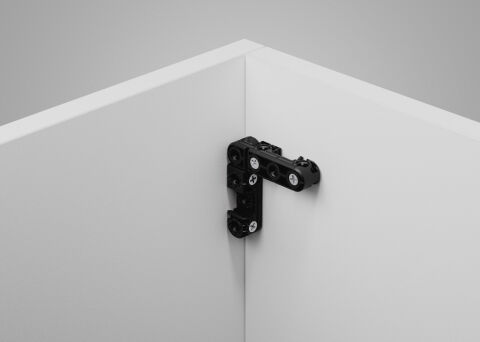 Häfele Ixconnect UC 16/64 Evrensel bağlantı elemanı 64x16x16 mm Kuzgun siyahı 262.00.100
